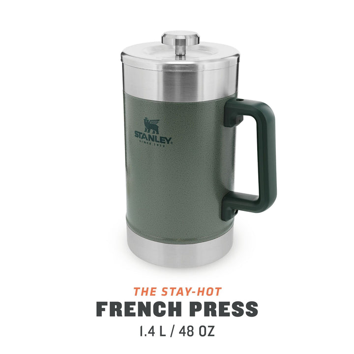 Stanley Stay-Hot French Press 1.4L Hammertone Green, grøn