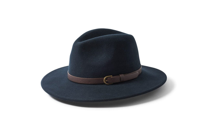 Adventurer Felt Fedora Hat - marineblå