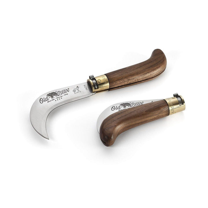 Antonini Old Bear podningskniv/beskæringskniv, valnød