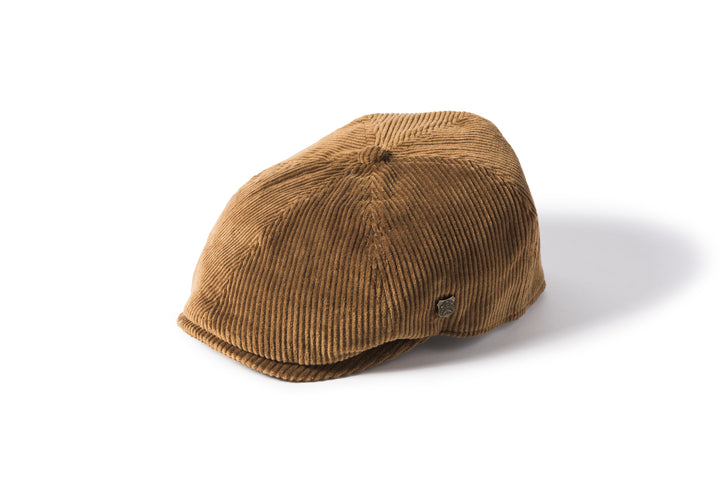 Hudson Cord Newsboy Hat - lys brun fløjl