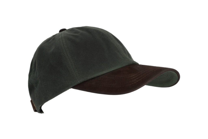 Stallington oilskin baseball cap, olivengrøn