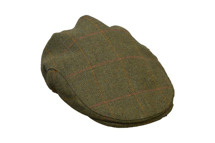 Tweed Country JUNIOR sixpence hat, mørk grøn