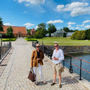 Overdirektøren tog imod os på Gisselfeld Kloster
