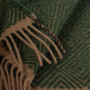 Venezia uldtæppe plaid, grøn