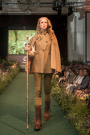 Balmoral Ladies Tweed Cape, salvie tern sage check