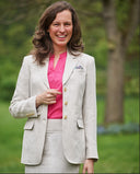 Carola blazer dame, hør, natur