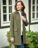 Marly Tweed Coat dame, Magee Tweed, chunky sildeben mønster