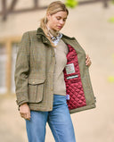 Bailey Field Coat dame, Harris Tweed, light green