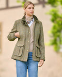 Bailey Field Coat dame, Harris Tweed, light green