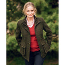 Bailey Field Coat dame, Harris Tweed, green overcheck