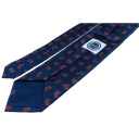 Slips, blåt med paisley mønster, silke
