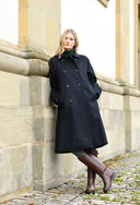 Franken & Cie Ladies Doubleface frakke, Doubleface Loden, marineblå