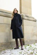 Franken & Cie Ladies Doubleface frakke, Doubleface Loden, marineblå