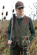 Franken & Cie Ladies skydevest, oilskin, oliven