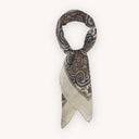 Bandana halsklud med paisleymønster, off-white, uld
