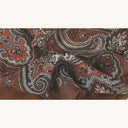 Bandana halsklud med paisleymønster, cognac, uld