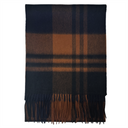 Halstørklæde, sort/brunternet, cashmere