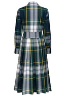 Gordon Tartan kjole, med klantern, grøn