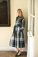 Gordon Tartan kjole, med klantern, grøn