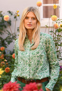 Skjorte Ladies Liberty Sambourn, bomuldspoplin, grøn