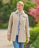 Clarissa ladies trench coat, beige
