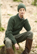 Franken & Cie Ladies Shawlcollar Sweater, grøn
