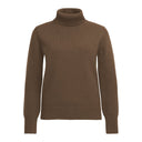 Franken & Cie Ladies Roll Neck Sweater, karamelbrun rullekravesweater