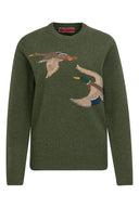 Franken & Cie Ladies Duckie Pullover, grøn merinould