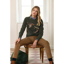 Franken & Cie Ladies Duckie Pullover, grøn merinould