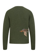 Duckie Ladies Cardigan, grøn merinould
