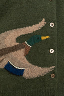 Duckie Ladies Cardigan, grøn merinould
