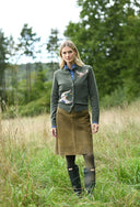 Duckie Ladies Cardigan, grøn merinould