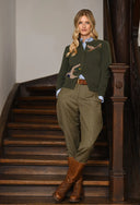 Duckie Ladies Cardigan, grøn merinould