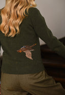 Duckie Ladies Cardigan, grøn merinould
