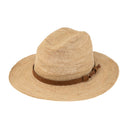 Western stråhat Raffia Crochet med kunstlæderbånd