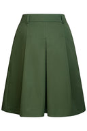 Cotton twill nederdel, grøn
