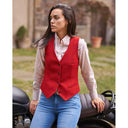 Lea tweed vest, Harris Tweed, red twill