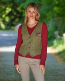 Lea tweed vest, Harris Tweed, light green, farve 630