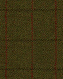 Carola blazer dame, Harris Tweed, green overcheck