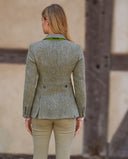 Carola blazer dame, Harris Tweed, multi green tweed 634