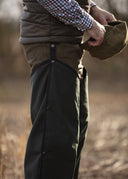 Hoggs of Fife Chaps benovertræk, oilskin, olivengrøn