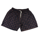 Badeshorts Italian Seventies, blå med mønster