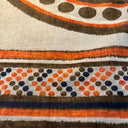 Bandana halsklud, orange mønster, bomuld
