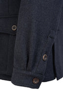 Franken & Cie Half Norfolk Fieldsports jakke, Doubleface Loden, blå