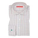 Skjorte Christian, flannel, tattersall mønster, kombimanchet + reservedele