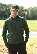 Franken & Cie Mens Troyer jumper, oliven