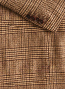 Morris Wool Silk Check Jacket, prince of wales mønster, brun