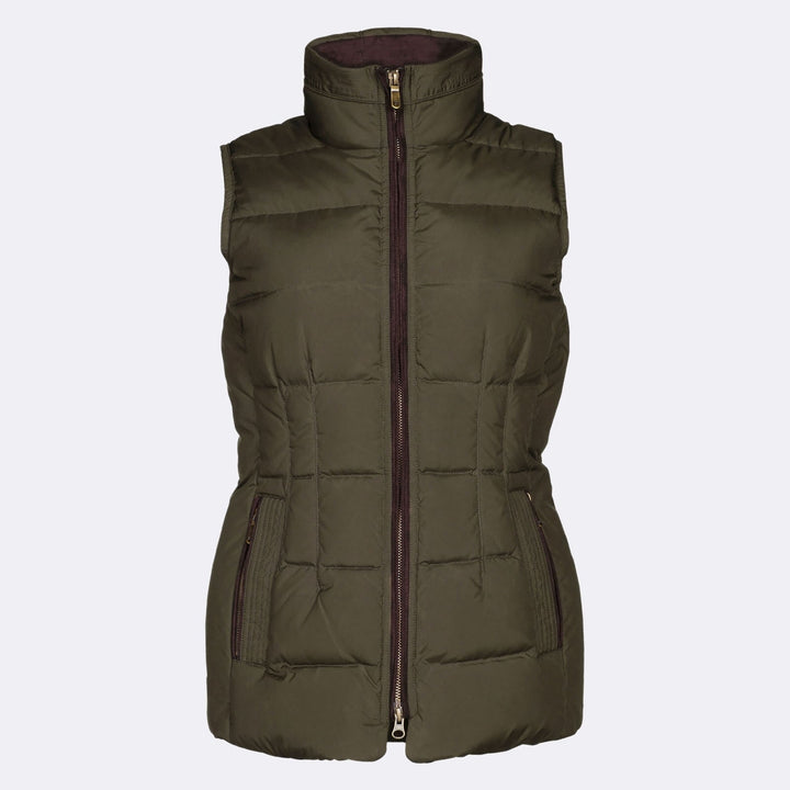 Spiddal Quilted Gilet, olive