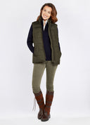 Spiddal Quilted Gilet, olive