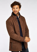 Moore Leather Jacket læderfrakke - Walnut